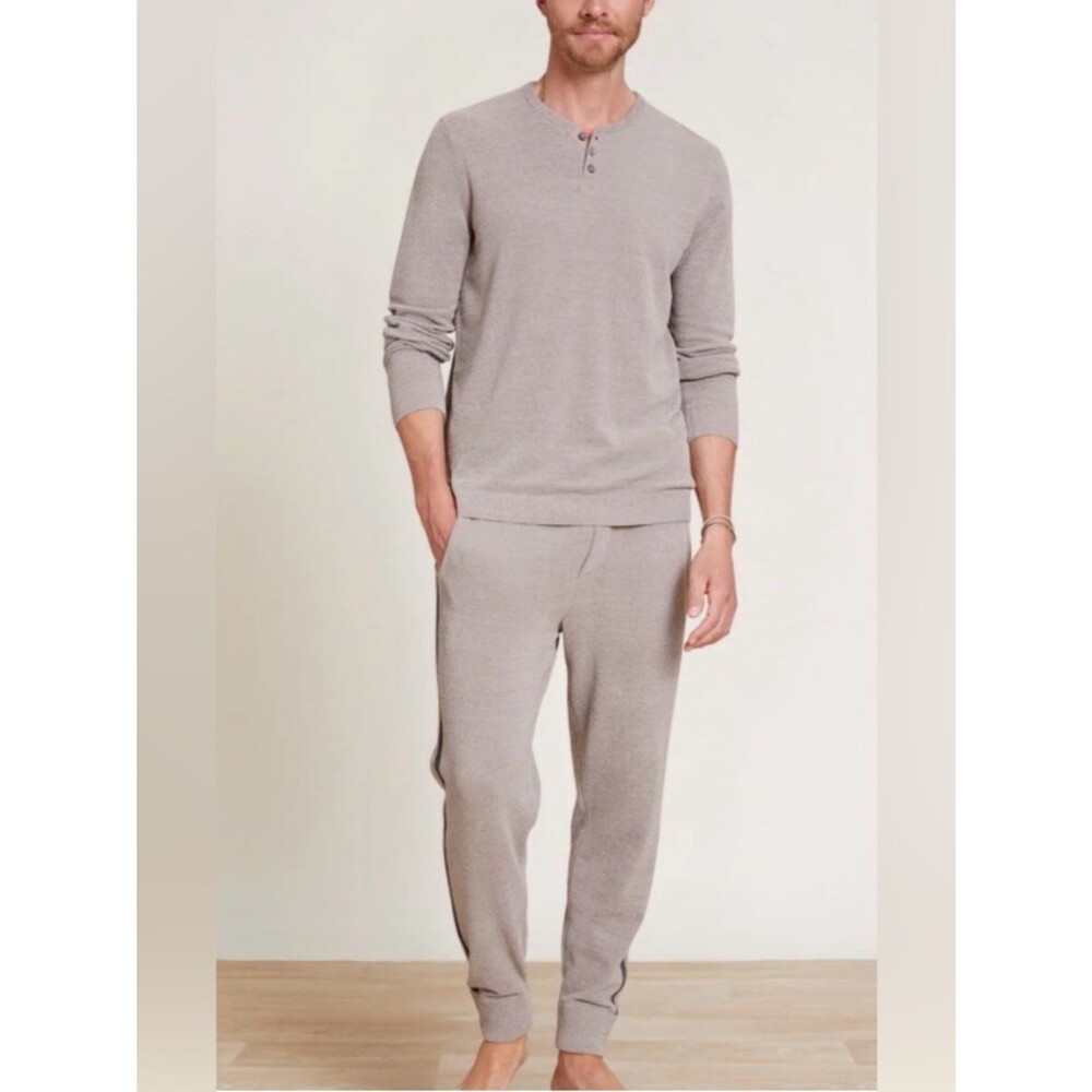 Barefoot Dreams CozyChic Ultra Lite Men’s XL Henley lounge sweater